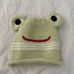 Hanna Andersson Frog Knit Baby Beanie